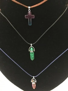 Quarzstein Halsketten mit austauschbaren Ketten - US-VERKÄUFER - #64 - Bild 1 von 14