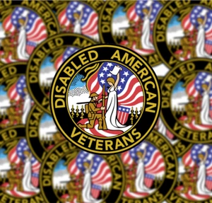 Disabled American Veterans Sticker 3" Inches Truck Car Decal Bumper USA Pride - Imagen 1 de 1
