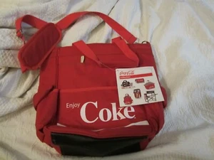 Coca Cola Tragetasche Kühltasche isoliert rot weiß neu mit Etikett - Bild 1 von 10