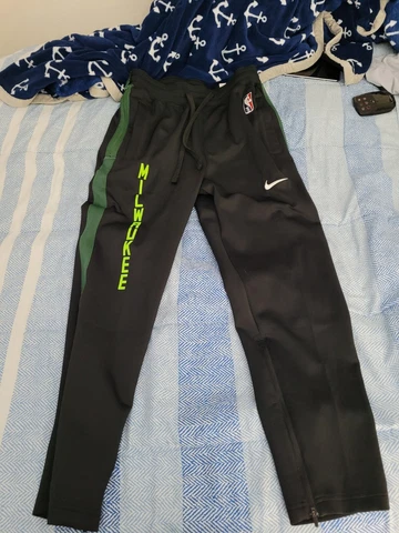 Milwaukee Bucks 2021-2022 Nike NBA Basketball Game Warmup Pants small Cover