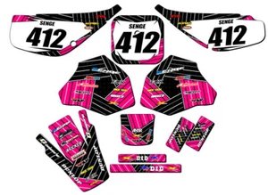1985-2000 XR 80 RACE SERIES Pink Senge Graphics Kit Compatible with Honda - Bild 1 von 10