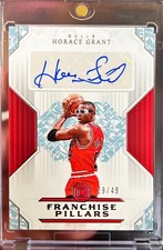 2018-19 Cornerstones Horace Grant Franchise Pillars Auto /49 Chicago Bulls