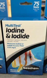 New Seachem MultiTest Iodine & Iodide Fish Tank Aquarium 75-tests per box - Picture 1 of 2