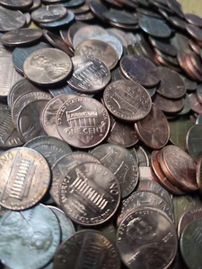 Konvolut Münzen 1 Cent Münzen Amerika, ca. 7 Kg verschiedene Jahrgänge, One Cent - Bild 1 von 2