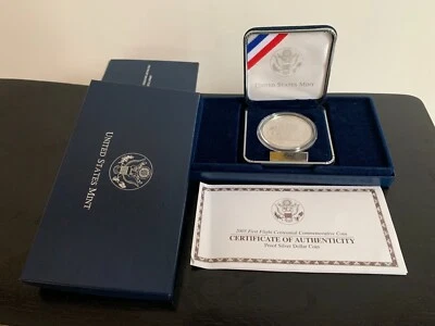 2003-P First Flight Wright Brothers Proof Commemorative Silver Dollar OGP COA - Image 1 of 4