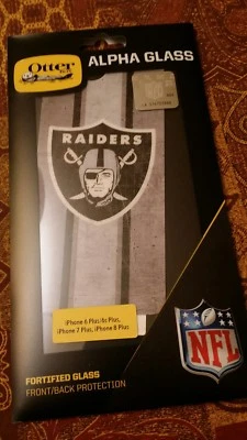 OTTERBOX ALPHA GLASS Las Vegas Raiders se adapta a todos los modelos de apple iphone 5.5 plus nuevo Foto 1 de 4