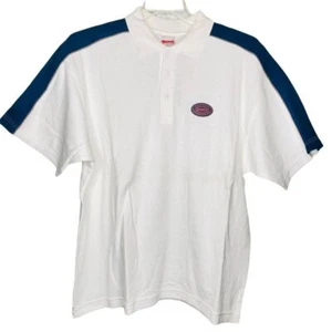NEU Vintage 80er Robey weiß Herren Kurzarm Tennis Golf Polo Shirt Deadstock L - Bild 1 von 11