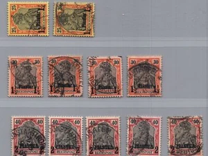 Deutsche Auslandspostämter Türkei Lot Michel Nummer 15I - 17I gestempelt - Picture 1 of 2