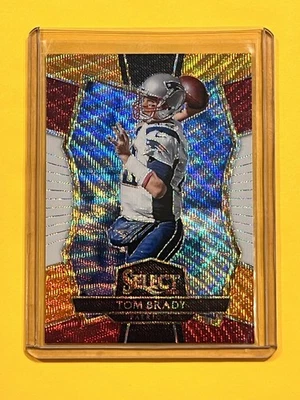 TOM BRADY 2016 Panini Select Tri-Color Prizm Premier Level Card # 110 PATRIOTS - Image 1 of 2