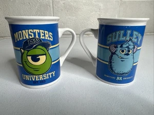Lot Of 2 Disney Pixar MONSTERS inc UNIVERSITY Mike Sully Ceramic Coffee Tea Mug - Picture 1 of 12