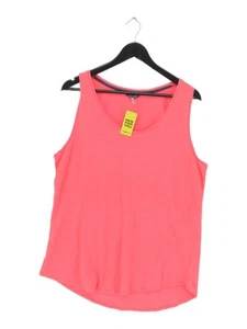 Joules Women's Top UK 16 Pink 100% Cotton Sleeveless Round Neck Tunic - Picture 1 of 6