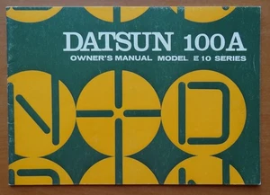 V39667 DATSUN 100A - OWNER'S MANUAL - 03/72 - 15x21 - GB - Picture 1 of 5