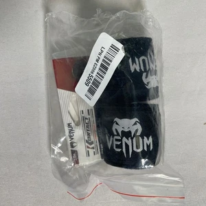 Venum Kontact 2.5M Black Hand Wraps Boxing Kickboxing MMA Training NEW - Picture 1 of 4