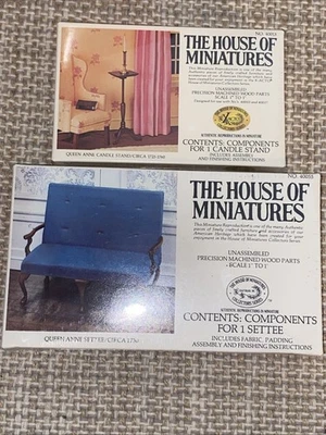 Дом миниатюр No 40055 Queen Anne Settee и подставка для свечей 40013 - Изображение 1 из 2