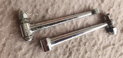 2x Raíces de brazo de espejo retrovisor cromado para automóvil clásico Austin BMC Ford Vauxhall Riley Foto 1 de 4