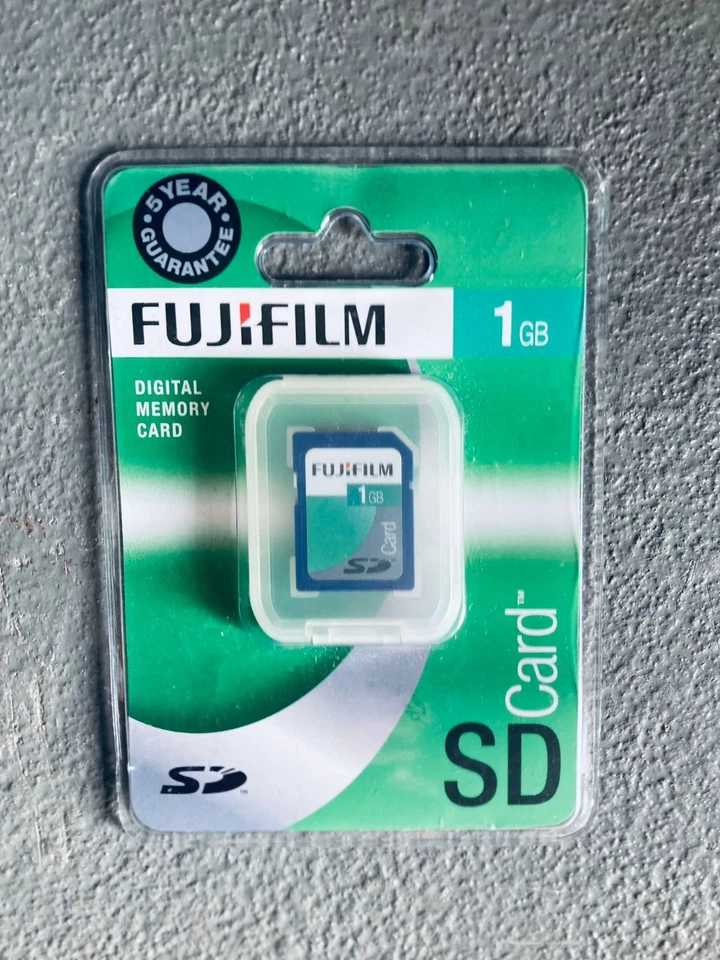 NEW FUJIFILM 1GB SD Memory Card NON HC for Vintage Digital Camera Fuji - Image 1 of 1