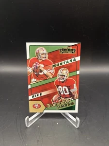 2022 Panini Contenders Joe Montana Jerry Rice Touchdown Tandem Verde TDT-SF9 - Foto 1 di 2