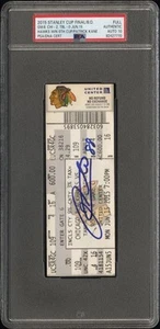 Patrick Kane Signed Autograph 2015 Stanley Cup Final Clincher Ticket Stub PSA 10 - Picture 1 of 2