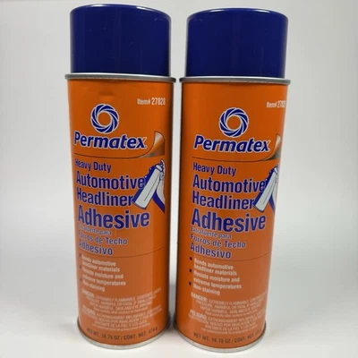 Permatex 27828 Heavy Duty Headliner & Fabric Adhesive 16.75oz Spray 2 Pack - Image 1 of 4