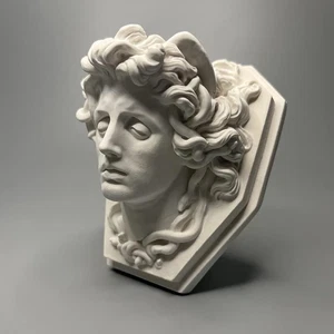 Griechische Mythologie Kopf der Medusa 4,3" Griechische Götter Statue - Bild 1 von 12
