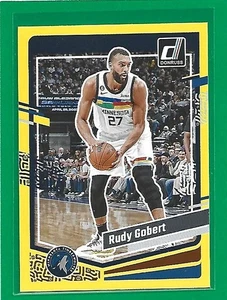 2023-24 Donruss Basketball Yellow Flood Rudy Gobert #16 Minnesota Timberwolves  - Picture 1 of 2
