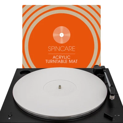 SPINCARE White Acrylic Turntable Slipmat for Vinyl Record Players 4mm Slip Mat - Image 1 of 4