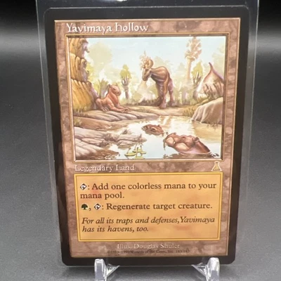 1999 Magic: The Gathering - Urza's Destiny - YAVIMAYA HOLLOW - Rare Land - NM - Image 1 of 3