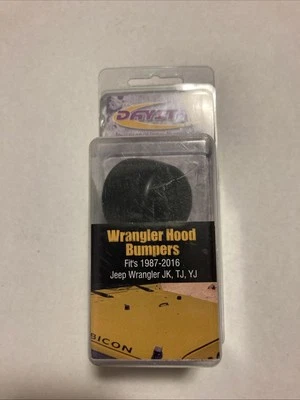 Daystar Jeep Wrangler Hood Bumpers, Black, fits YJ, TJ and JK 1987-2016 Unused - Image 1 of 4