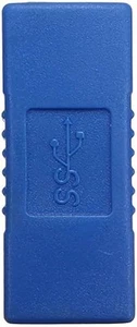 USB 3.0 Type A Female to Adapter Coupler Gender Changer Connector Blue - Picture 1 of 4