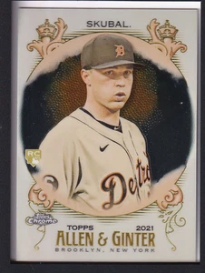 2021 Topps Allen & Ginter Chrome Tarik Skubal #245 Rookie Card - Foto 1 di 2