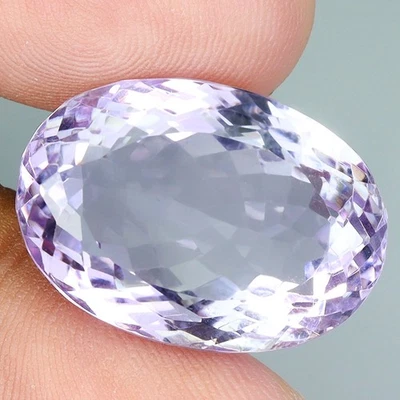 Oval Natural Nice Purple Amethyst Bolivia Brazil 32.39ct 23x16mm Big Gemstone - Image 1 of 4