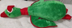 22" Laying Green And Red Christmas Duck With Hat Plush Stuffed Animal - Picture 1 of 3