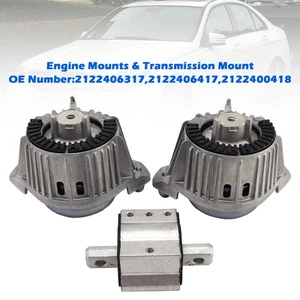 Engine & Transmission Mounts Set for Mercedes E-Class W212 E200 E220 E250 - Picture 1 of 12