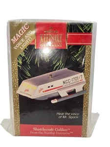 1992 Hallmark Keepsake adorno de Navidad Star Trek Shuttlecraft Galileo Spock - Imagen 1 de 3