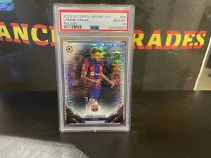2023- 2024 Topps Chrome Lamine Yamal Pulsar PSA 10 - Picture 1 of 2