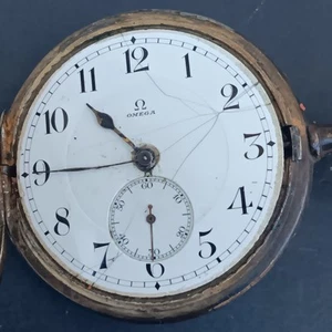 Reloj Bolsillo Omega Plata Grand Prix París Antiguo Solo Para Piezas - Imagen 1 de 22