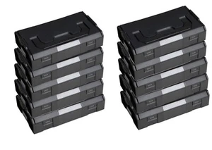 10 Stück SORTIMO Systembox L-BOXX Mini anthrazit Deckel OPAK - Bild 1 von 5