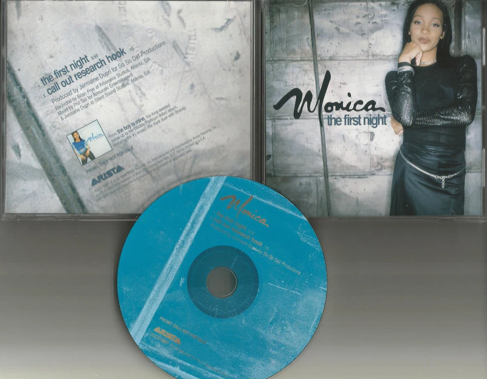 MONICA the First Night ULTRA RARE 1998 USA PROMO Radio  DJ CD single Foto 1 de 1
