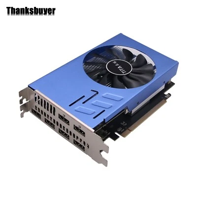 6 Monitor Video Card HDMI Video Graphics Card 2GB DDR5 up to 6 Monitors AMD - Image 1 of 4