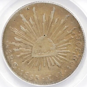 1863 Go, YF 8R Mexico ANACS VF-35 Cleaned, Chop marked - Picture 1 of 4