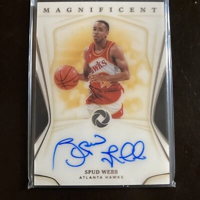 2019-20 Panini Magnificent Spud Webb Autographed 49/49!! - Image 1 of 4