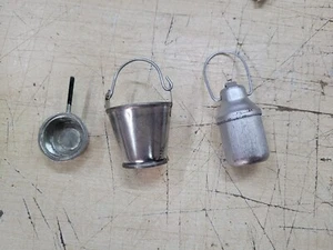 3 oggetti metallo MINUTERIE PRESEPE MINIATURE NATALE nativity scene - Picture 1 of 1