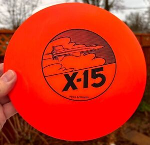 1987 disque de golf neuf Lightning X-15 PFN PDGA rose chaud (pin Innova gratuite) #3673