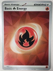 Tarjeta Pokémon REVERSE HOLO Fire Energy SVE010 NM/M Prismatic Evolutions SVE 010 - Imagen 1 de 2