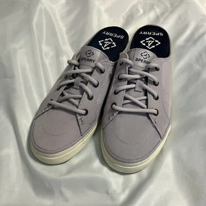 New Sperry Women's Crest Vibe Pastel Lilac Purple Mule Sneaker, 8m - Picture 1 of 9