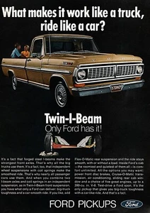 1970 Ford F-100 Ranger XLT Pickup Truck Original Color Ad - Picture 1 of 1