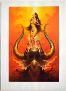 MIRAGE Art Print - ANCHORED To The BEAST Ballentine Del Rey 1982 Boris Vallejo - Picture 1 of 1
