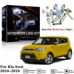 8pcs White Interior LED Light Package Kit For Kia Soul 2010-2013 2014 2015 2016 - Picture 1 of 12