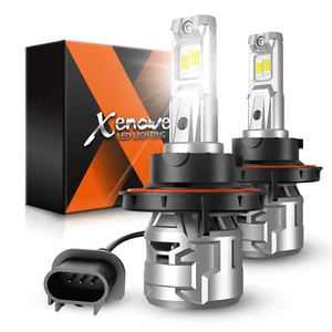 2pcs H13 9008 LED Headlight Bulbs X5 High Low Beam 6500K Super Bright White - Picture 1 of 5