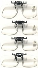 Clip-On Flip-Up Clear Reading Glasses +2.0~+4.0/Or 4 Colour Polarises Lens +0.00